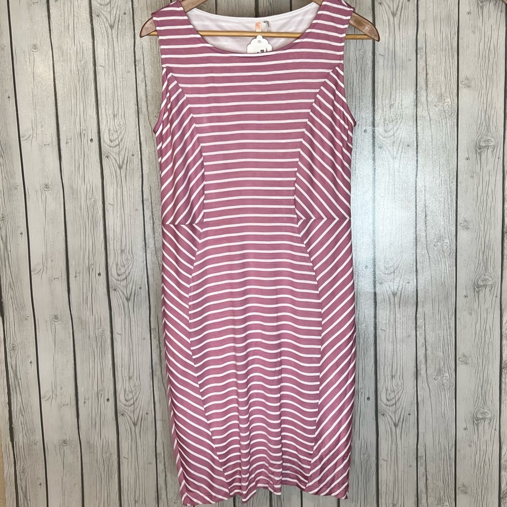 ModCloth Poema size large sheath dress mauve work dress geometric NWT